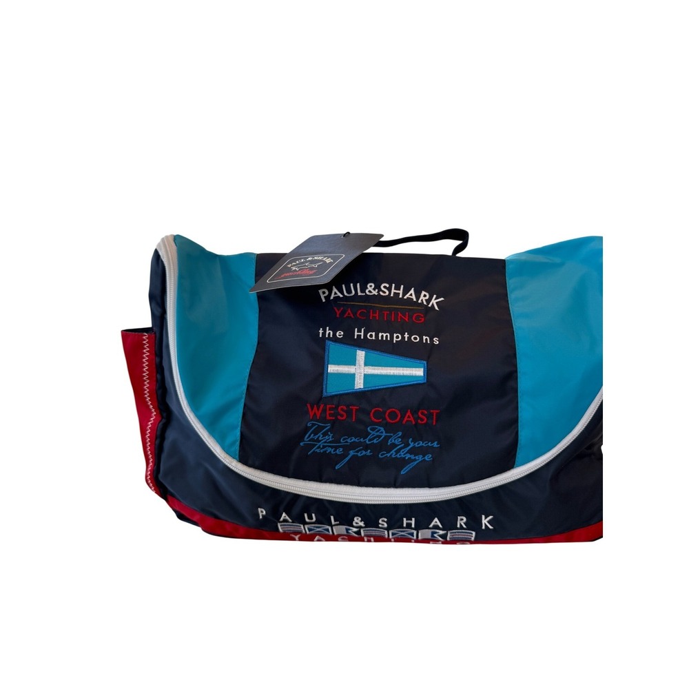Paul & Shark Yachting Messenger Bag Navy Blue Hamptons West Coast Made in Italy - Picture 11 of 15
